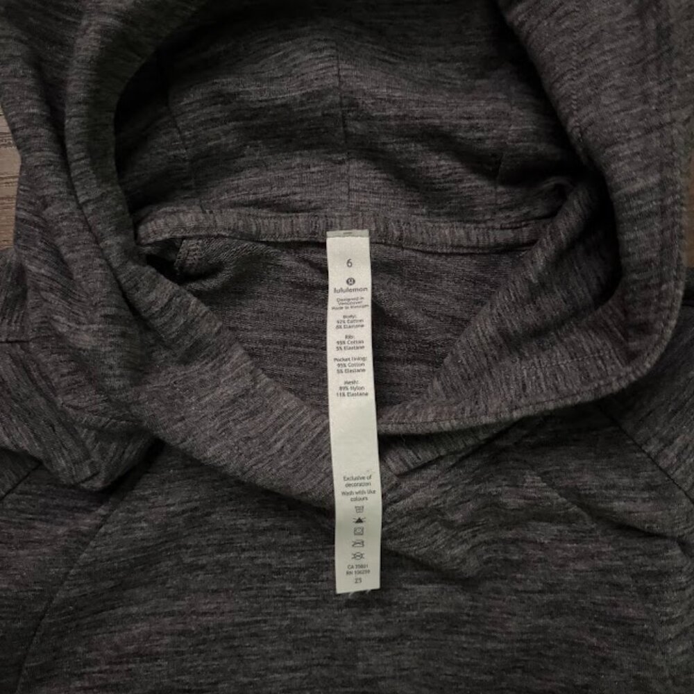 Lululemon Scuba Pullover Heathered Core Dark Grey - Picture 6 of 8